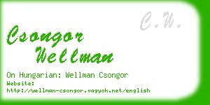 csongor wellman business card